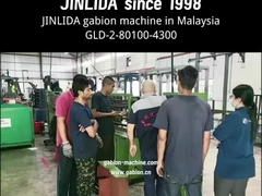 उच्च गति GLD-2-80100-4300 गैबियन जाल मशीन शक्ति 30KW