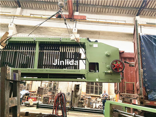 खरीदें स्वचालित उच्च दक्षता 225m / h हेक्सागोनल वायर नेटिंग मशीन 100 * 120 मिमी गेबियन मेष ऑनलाइन निर्माण