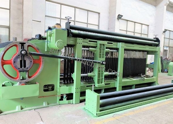 खरीदें गैलफैन वायर गेबियन बॉक्स मेकिंग मशीन 22kw 4300mm चौड़ाई डबल ट्विस्ट मेश ऑनलाइन निर्माण