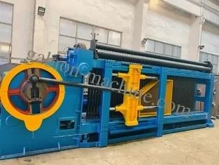 Low Noise195m/h Automatic Gabion Machine 84*110mm Stone Cage Wire Mesh